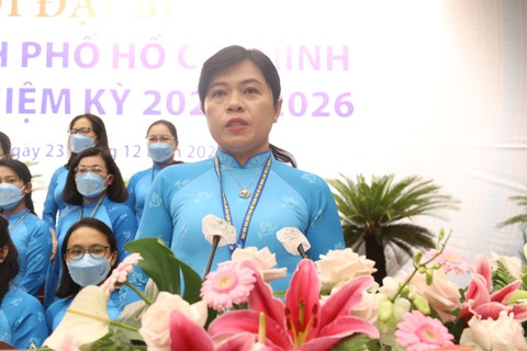 Bà Nguyễn Trần Phượng Trân tái đắc cử chủ tịch Hội Liên hiệp phụ nữ TP.HCM - Ảnh 2. Bà Nguyễn Trần Phượng Trân tái đắc cử chủ tịch Hội Liên hiệp phụ nữ TP.HCM - Ảnh 2.