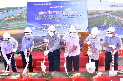 Trên 1.700 tỉ đồng thi công tuyến tránh TP Cà Mau - Ảnh 1. Trên 1.700 tỉ đồng thi công tuyến tránh TP Cà Mau - Ảnh 1.