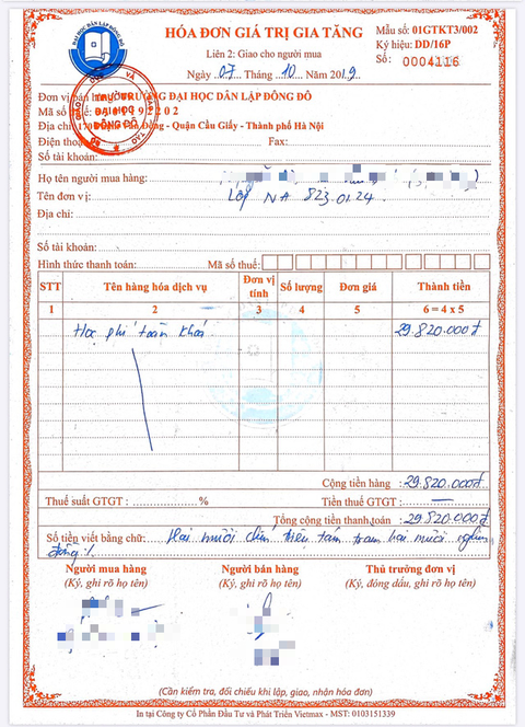 Nhiều học viên chứng minh không mua bằng ĐH Đông Đô, yêu cầu hoàn trả học phí - Ảnh 2. Nhiều học viên chứng minh không mua bằng ĐH Đông Đô, yêu cầu hoàn trả học phí - Ảnh 2.