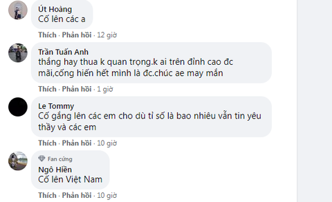CĐV khích lệ tuyển Việt Nam: Đá hết mình là được, chúc anh em may mắn - Ảnh 2. CĐV khích lệ tuyển Việt Nam: Đá hết mình là được, chúc anh em may mắn - Ảnh 2.