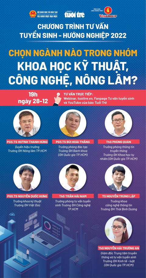 Đại diện 7 trường ĐH tư vấn chọn ngành kỹ thuật, công nghệ, nông lâm - Ảnh 1. Đại diện 7 trường ĐH tư vấn chọn ngành kỹ thuật, công nghệ, nông lâm - Ảnh 1.
