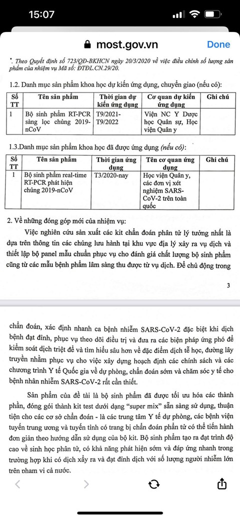 Bộ Khoa học - công nghệ: Kit xét nghiệm Việt Á được nhận gần 19 tỉ đồng kinh phí nghiên cứu - Ảnh 3. Bộ Khoa học - công nghệ: Kit xét nghiệm Việt Á được nhận gần 19 tỉ đồng kinh phí nghiên cứu - Ảnh 3.