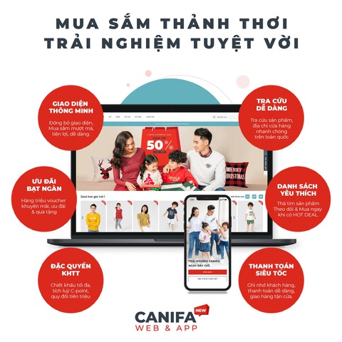 Mua sắm dễ dàng thông minh cùng website & ứng dụng Canifa - Ảnh 2. Mua sắm dễ dàng thông minh cùng website & ứng dụng Canifa - Ảnh 2.