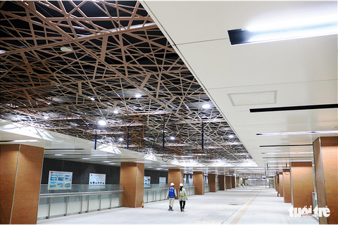 Những ngày cuối năm hối hả ở công trường nhà ga metro Bến Thành - Ảnh 11. Những ngày cuối năm hối hả ở công trường nhà ga metro Bến Thành - Ảnh 11.