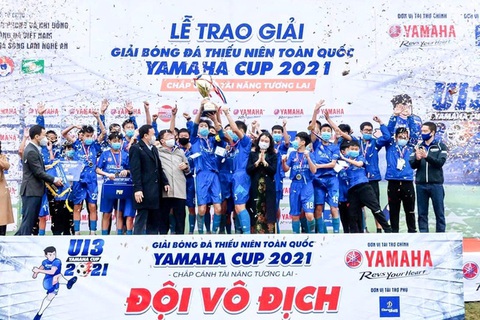 U13 PVF vô địch Giải bóng đá thiếu niên toàn quốc Yamaha Cup 2021 - Ảnh 2. U13 PVF vô địch Giải bóng đá thiếu niên toàn quốc Yamaha Cup 2021 - Ảnh 2.