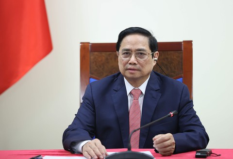 Thủ tướng dự trực tuyến lễ khởi động thảo luận sáng kiến IPEF - Ảnh 1. Thủ tướng dự trực tuyến lễ khởi động thảo luận sáng kiến IPEF - Ảnh 1.
