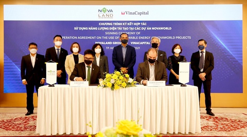 Novaland và Vinacapital hợp tác ứng dụng năng lượng tái tạo tại các dự án NovaWorld - Ảnh 1. Novaland và Vinacapital hợp tác ứng dụng năng lượng tái tạo tại các dự án NovaWorld - Ảnh 1.