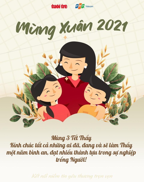 Mùng 3 Tết Thầy: Chúc thầy cô giáo sức khỏe, hạnh phúc! - Ảnh 1. Mùng 3 Tết Thầy: Chúc thầy cô giáo sức khỏe, hạnh phúc! - Ảnh 1.