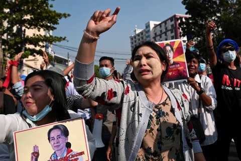 Người kích động biểu tình ở Myanmar đối mặt án tù lên tới 20 năm - Ảnh 2. Người kích động biểu tình ở Myanmar đối mặt án tù lên tới 20 năm - Ảnh 2.