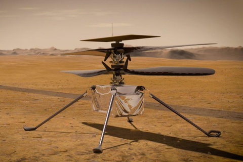 Trực thăng NASA bay trên sao Hỏa cách nào? - Ảnh 1. Trực thăng NASA bay trên sao Hỏa cách nào? - Ảnh 1.