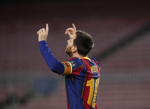 Messi cân bằng kỷ lục của Raul - Ảnh 1. Messi cân bằng kỷ lục của Raul - Ảnh 1.