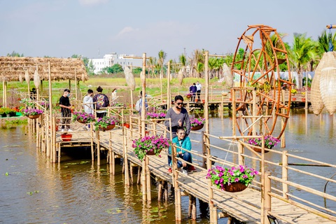 Du xuân an toàn tại Đường hoa Home Hanoi Xuân - Ảnh 7. Du xuân an toàn tại Đường hoa Home Hanoi Xuân - Ảnh 7.
