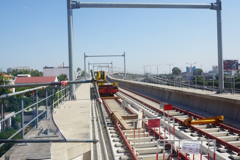Bắt đầu kéo cáp điện cho toàn tuyến metro số 1 Bến Thành - Suối Tiên - Ảnh 5. Bắt đầu kéo cáp điện cho toàn tuyến metro số 1 Bến Thành - Suối Tiên - Ảnh 5.