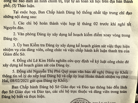 Đảng bộ Sở Giáo dục - đào tạo TP Cần Thơ chỉ hoàn thành nhiệm vụ vì nhiều hạn chế - Ảnh 1. Đảng bộ Sở Giáo dục - đào tạo TP Cần Thơ chỉ hoàn thành nhiệm vụ vì nhiều hạn chế - Ảnh 1.