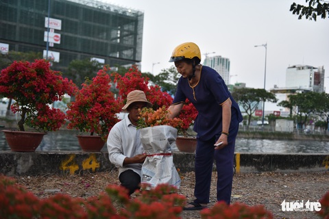 Thuyền hoa cập Bến Bình Đông chở tết đến Sài Gòn - Ảnh 14. Thuyền hoa cập Bến Bình Đông chở tết đến Sài Gòn - Ảnh 14.