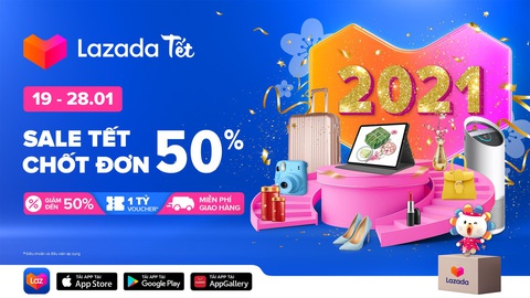 Lazada ghi nhận những con số mua sắm ấn tượng trước thềm Tết Nguyên Đán - Ảnh 1. Lazada ghi nhận những con số mua sắm ấn tượng trước thềm Tết Nguyên Đán - Ảnh 1.