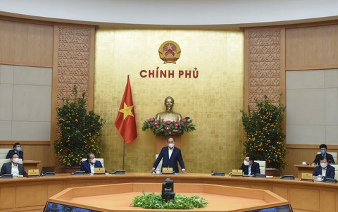 Chính phủ họp về dịch COVID-19: Tập trung thông thương hàng hóa và vắc xin - Ảnh 1. Chính phủ họp về dịch COVID-19: Tập trung thông thương hàng hóa và vắc xin - Ảnh 1.