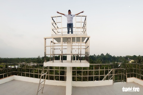 Quá mê du thuyền, nông dân miền Tây chi 5 tỉ đồng xây ‘nhà du thuyền’ độc đáo - Ảnh 9. Quá mê du thuyền, nông dân miền Tây chi 5 tỉ đồng xây ‘nhà du thuyền’ độc đáo - Ảnh 9.