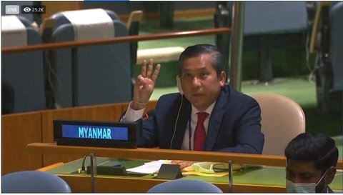 Đại sứ Myanmar rưng rưng cầu cứu Liên Hiệp Quốc giải thoát dân khỏi quân đội - Ảnh 1. Đại sứ Myanmar rưng rưng cầu cứu Liên Hiệp Quốc giải thoát dân khỏi quân đội - Ảnh 1.