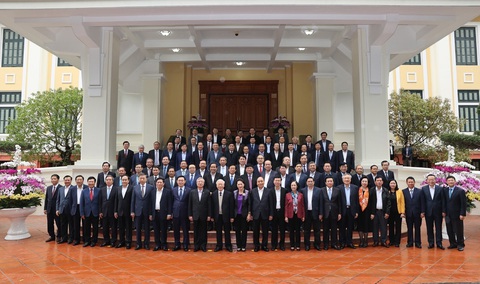Gặp mặt các nguyên ủy viên Bộ Chính trị, Ban Bí thư và nguyên ủy viên trung ương không tái cử - Ảnh 3. Gặp mặt các nguyên ủy viên Bộ Chính trị, Ban Bí thư và nguyên ủy viên trung ương không tái cử - Ảnh 3.