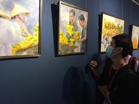 Thưởng vị mùa xuân qua tranh - Ảnh 1. Thưởng vị mùa xuân qua tranh - Ảnh 1.