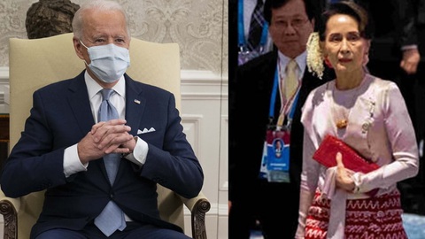 Ông Biden yêu cầu quân đội Myanmar từ bỏ quyền lực - Ảnh 1. Ông Biden yêu cầu quân đội Myanmar từ bỏ quyền lực - Ảnh 1.