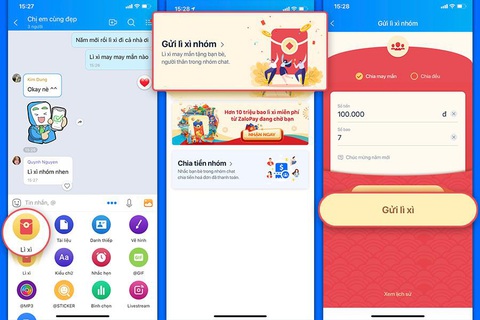 Lì xì trong khung chat Zalo, tết xa cũng hóa gần - Ảnh 3. Lì xì trong khung chat Zalo, tết xa cũng hóa gần - Ảnh 3.