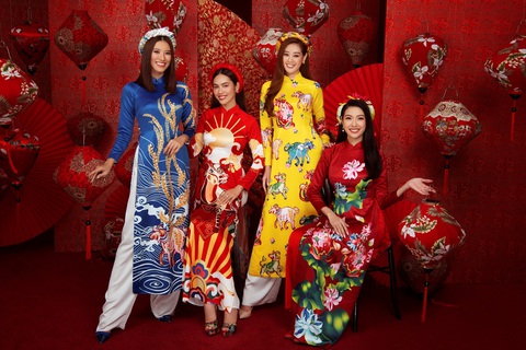 Khánh Vân, Kim Duyên, Thúy Vân, Hoàng My gửi thông điệp bình an cho Tân Sửu - Ảnh 6. Khánh Vân, Kim Duyên, Thúy Vân, Hoàng My gửi thông điệp bình an cho Tân Sửu - Ảnh 6.