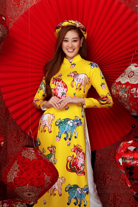Khánh Vân, Kim Duyên, Thúy Vân, Hoàng My gửi thông điệp bình an cho Tân Sửu - Ảnh 2. Khánh Vân, Kim Duyên, Thúy Vân, Hoàng My gửi thông điệp bình an cho Tân Sửu - Ảnh 2.