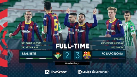 Vừa vào sân từ ghế dự bị Messi ghi bàn giúp Barca thoát nạn - Ảnh 4. Vừa vào sân từ ghế dự bị Messi ghi bàn giúp Barca thoát nạn - Ảnh 4.