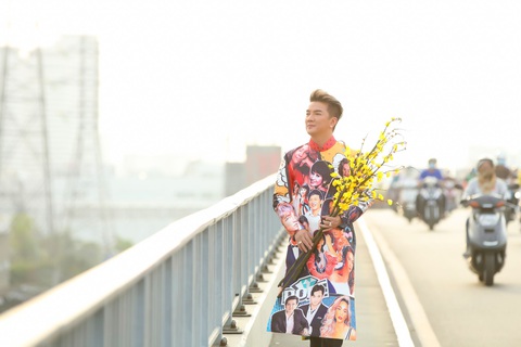 Đàm Vĩnh Hưng diện áo dài hình Hoài Linh, Lệ Quyên, Lam Trường... làm MV tết - Ảnh 3. Đàm Vĩnh Hưng diện áo dài hình Hoài Linh, Lệ Quyên, Lam Trường... làm MV tết - Ảnh 3.