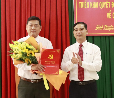 Bình Thuận điều động, bổ nhiệm hàng loạt cán bộ chủ chốt - Ảnh 1. Bình Thuận điều động, bổ nhiệm hàng loạt cán bộ chủ chốt - Ảnh 1.