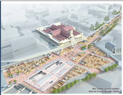 Cuối năm 2021 hoàn trả mặt đường Lê Lợi sau hơn 4 năm rào kín làm metro - Ảnh 5. Cuối năm 2021 hoàn trả mặt đường Lê Lợi sau hơn 4 năm rào kín làm metro - Ảnh 5.