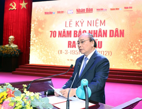 Tổng bí thư, Chủ tịch nước Nguyễn Phú Trọng chúc mừng báo Nhân Dân kỷ niệm 70 năm ra số đầu tiên - Ảnh 2. Tổng bí thư, Chủ tịch nước Nguyễn Phú Trọng chúc mừng báo Nhân Dân kỷ niệm 70 năm ra số đầu tiên - Ảnh 2.