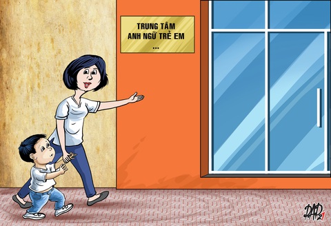 Mới 2, 3 tuổi đã chạy sô học tiếng Anh - Ảnh 1. Mới 2, 3 tuổi đã chạy sô học tiếng Anh - Ảnh 1.