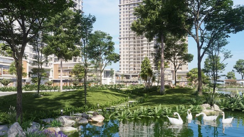Ecopark làm công viên ngàn tỉ phục vụ 2 toà tháp hạng sang - Ảnh 9. Ecopark làm công viên ngàn tỉ phục vụ 2 toà tháp hạng sang - Ảnh 9.