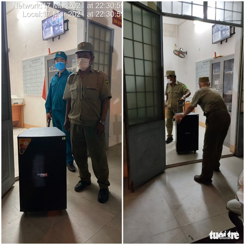 Đội phản ứng nhanh Đà Nẵng tạm giữ 2 loa mở nhạc ồn ào sau 22h - Ảnh 1. Đội phản ứng nhanh Đà Nẵng tạm giữ 2 loa mở nhạc ồn ào sau 22h - Ảnh 1.