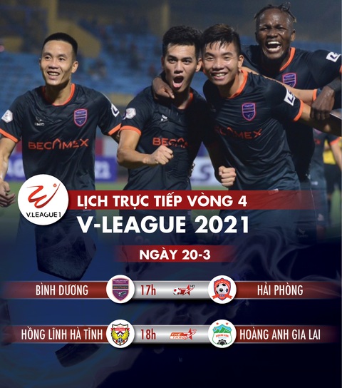 Lịch trực tiếp vòng 4 V-League 2021: HAGL lên đầu bảng? - Ảnh 1. Lịch trực tiếp vòng 4 V-League 2021: HAGL lên đầu bảng? - Ảnh 1.