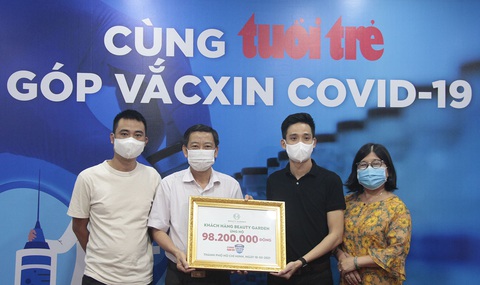 Hơn 7,37 tỉ đồng cho chương trình Cùng Tuổi Trẻ góp vắc xin COVID-19 - Ảnh 1. Hơn 7,37 tỉ đồng cho chương trình Cùng Tuổi Trẻ góp vắc xin COVID-19 - Ảnh 1.