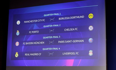 PSG đụng Bayern Munich, Real Madrid gặp Liverpool ở tứ kết Champions League - Ảnh 1. PSG đụng Bayern Munich, Real Madrid gặp Liverpool ở tứ kết Champions League - Ảnh 1.