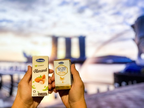Sữa tươi chứa tổ yến của Vinamilk xuất ngoại sang đảo quốc sư tử - Ảnh 1. Sữa tươi chứa tổ yến của Vinamilk xuất ngoại sang đảo quốc sư tử - Ảnh 1.