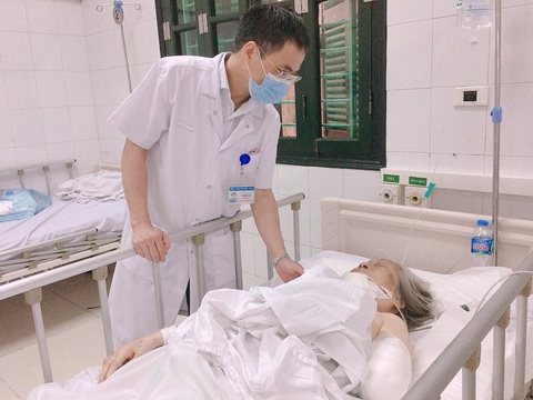 Chó ngoại nặng hơn 30kg tấn công, cụ bà 87 tuổi nguy kịch, phải cắt cụt bàn tay - Ảnh 1. Chó ngoại nặng hơn 30kg tấn công, cụ bà 87 tuổi nguy kịch, phải cắt cụt bàn tay - Ảnh 1.