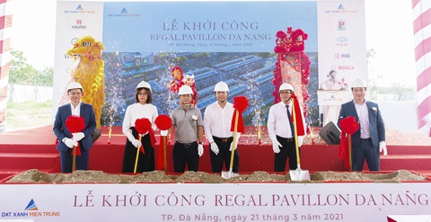 Khởi công shophouse Regal Pavillon trung tâm Đà Nẵng - Ảnh 1. Khởi công shophouse Regal Pavillon trung tâm Đà Nẵng - Ảnh 1.