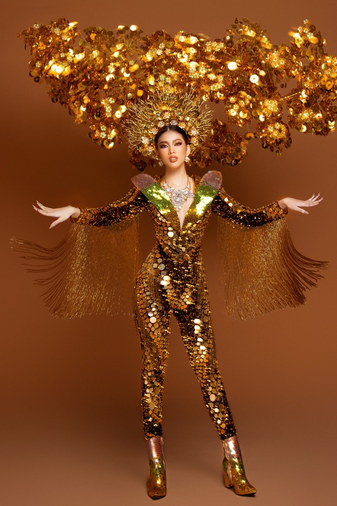 Cận cảnh trang phục nặng gần 30kg của Ngọc Thảo tại Miss Grand International 2020 - Ảnh 2. Cận cảnh trang phục nặng gần 30kg của Ngọc Thảo tại Miss Grand International 2020 - Ảnh 2.