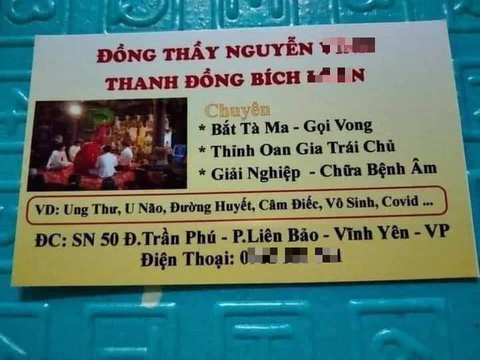 Làm rõ thông tin thầy đồng chuyên bắt tà ma, chữa bệnh COVID - Ảnh 1. Làm rõ thông tin thầy đồng chuyên bắt tà ma, chữa bệnh COVID - Ảnh 1.