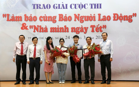 Trao giải cuộc thi Làm báo cùng báo Người Lao Động và Nhà mình ngày Tết - Ảnh 1.