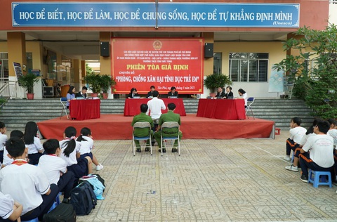 TP.HCM mở phiên tòa giả định, phòng chống xâm hại tình dục trẻ em - Ảnh 1. TP.HCM mở phiên tòa giả định, phòng chống xâm hại tình dục trẻ em - Ảnh 1.