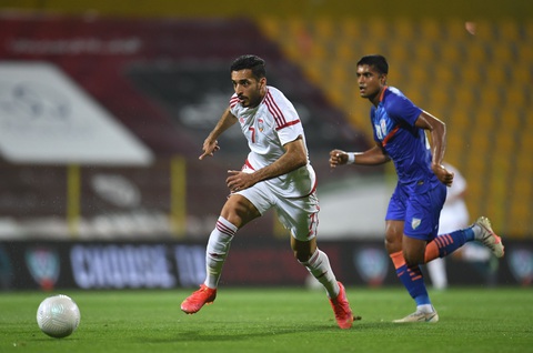 Vùi dập Ấn Độ 6-0, tuyển UAE gửi tin nhắn tới ông Park - Ảnh 2. Vùi dập Ấn Độ 6-0, tuyển UAE gửi tin nhắn tới ông Park - Ảnh 2.