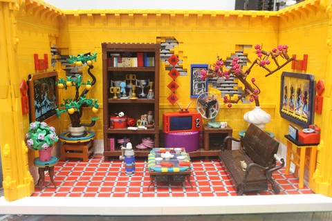 Đình chùa, đường phố Việt Nam được tái hiện độc đáo bằng lego - Ảnh 4. Đình chùa, đường phố Việt Nam được tái hiện độc đáo bằng lego - Ảnh 4.