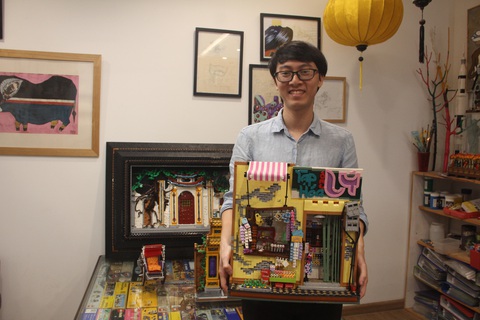 Đình chùa, đường phố Việt Nam được tái hiện độc đáo bằng lego - Ảnh 2. Đình chùa, đường phố Việt Nam được tái hiện độc đáo bằng lego - Ảnh 2.